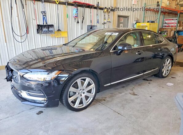 YV1A22ML1H1003472 2017 VOLVO S90 Черный Передняя левая четверть