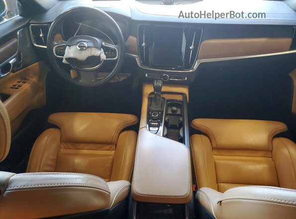 YV1A22ML1H1003472 2017 VOLVO S90 Черный Вид панели приборов