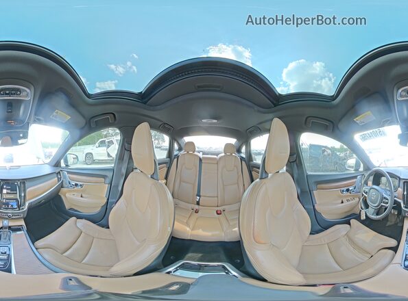YV1A22ML1H1006694 2017 VOLVO S90 Синий Панорамный вид салона 360°