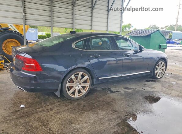 YV1A22ML8H1004957 2017 VOLVO S90 Blue Tył prawy