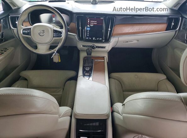 YV1A22ML8H1004957 2017 VOLVO S90 Blue Widok deski rozdzielczej