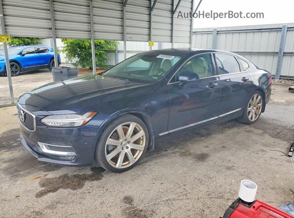 YV1A22ML8H1004957 2017 VOLVO S90 Blue Przód lewy