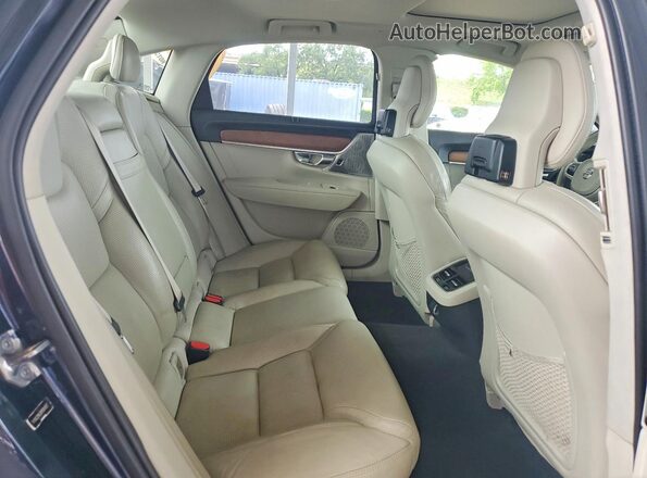 YV1A22ML8H1004957 2017 VOLVO S90 Blue Widok tylnych siedzeń
