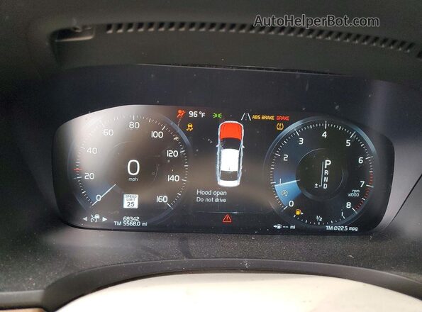 YV1A22ML9H1012422 2017 VOLVO S90 Черный Вид щитка приборов