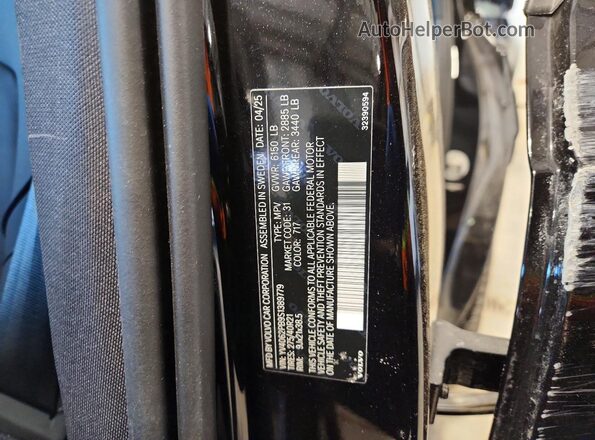 YV4062PB9S1389779 2025 VOLVO XC90 Черный Вид подкапотного пространства