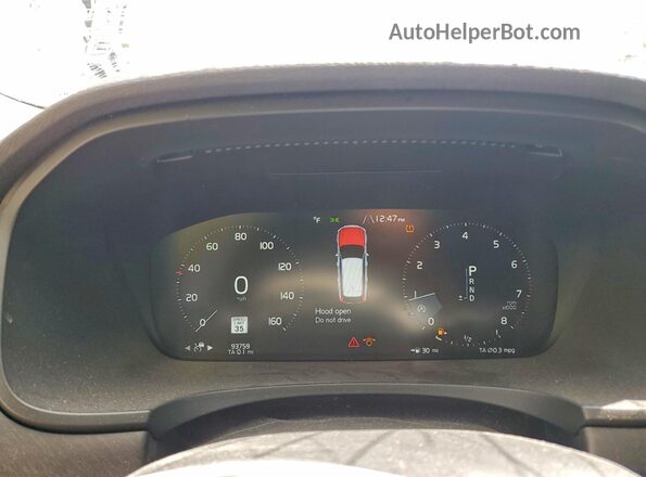 YV4102NK8J1028325 2018 VOLVO V90 Silver ხელსაწყოთა პანელის ხედი