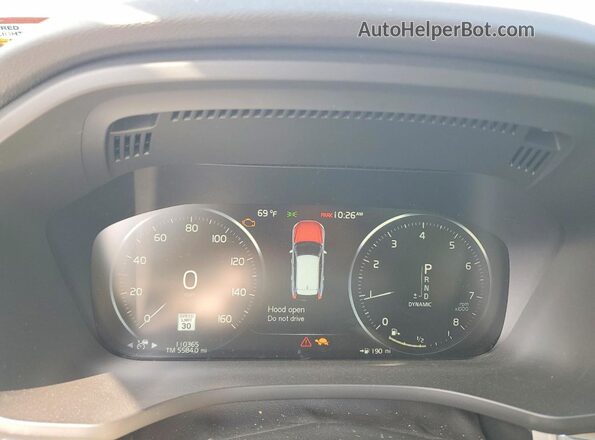 YV4102RK3J1065096 2018 VOLVO XC60 Белый Вид щитка приборов