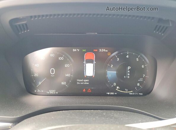 YV4102RL4M1701408 2021 VOLVO XC60 Белый Вид щитка приборов