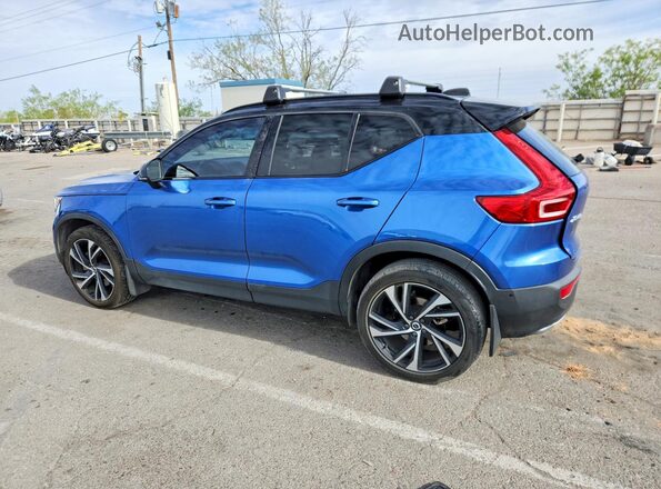 YV4162UM4K2094612 2019 VOLVO XC40 Blue Trasero izquierdo
