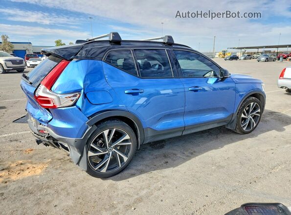 YV4162UM4K2094612 2019 VOLVO XC40 Blue Trasero derecho