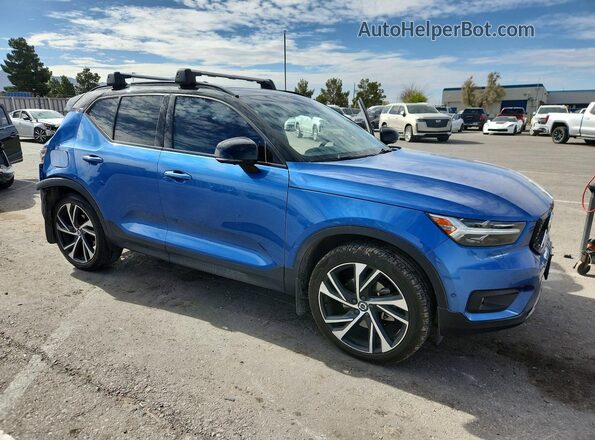 YV4162UM4K2094612 2019 VOLVO XC40 Blue Delantero derecho