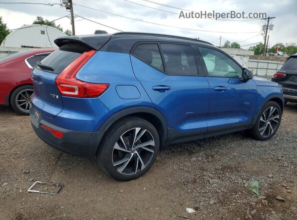 YV4162UM7M2465605 2021 VOLVO XC40 Blue Trasero derecho