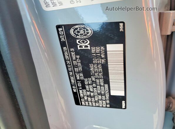 YV4162XZ1K2006896 2019 VOLVO XC40 Blue VIN კოდის სტიკერის ხედი