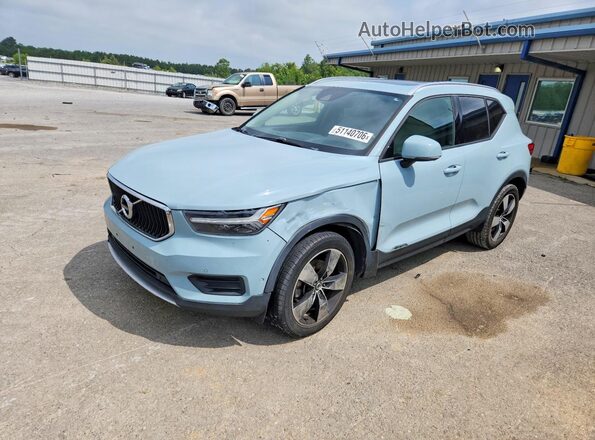 YV4162XZ7K2011200 2019 VOLVO XC40 Синий Передняя левая четверть