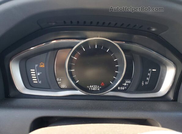 YV449MRK9G2884146 2016 VOLVO XC60 Черный Вид щитка приборов