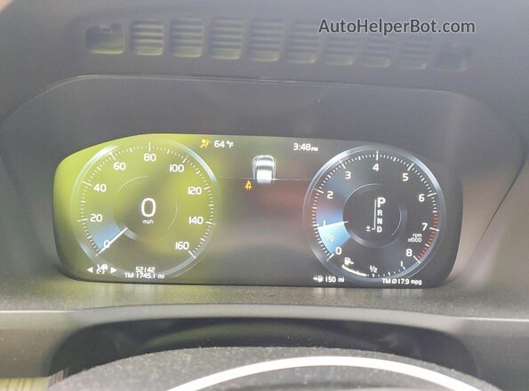 YV4A22PL2N1798705 2022 VOLVO XC90 White Սարքավորումների վահանակի տեսք