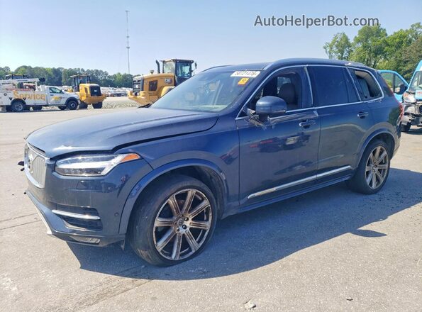 YV4A22PL4K1457205 2019 VOLVO XC90 Синий Передняя левая четверть