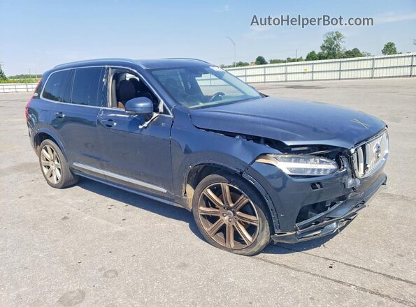 YV4A22PL4K1457205 2019 VOLVO XC90 Синий Передняя правая четверть