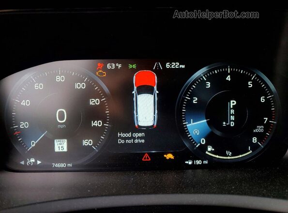 YV4A22PL7J1205463 2018 VOLVO XC90 Серый Вид щитка приборов