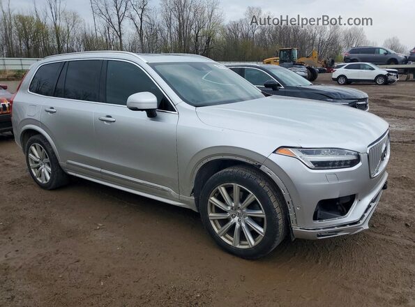 YV4A22PL7K1486083 2019 VOLVO XC90 Серебряный Передняя правая четверть