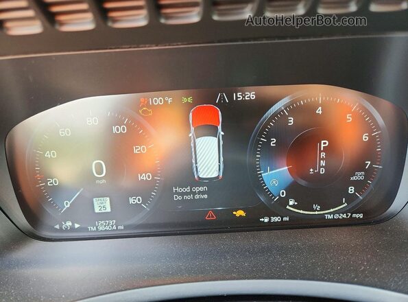 YV4A22PL8H1132288 2017 VOLVO XC90 Серебряный Вид щитка приборов