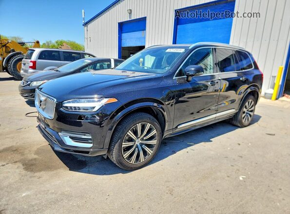 YV4BR0CL8M1760484 2021 VOLVO XC90 Black Առջևի ձախ երեք քառորդ տեսարան