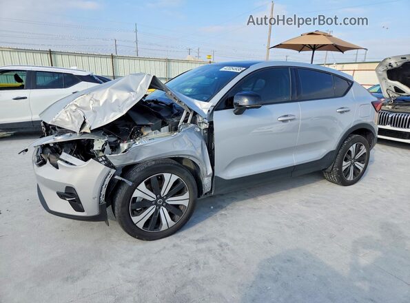YV4ED3GL1P2040353 2023 VOLVO C40 Серебряный Передняя левая четверть