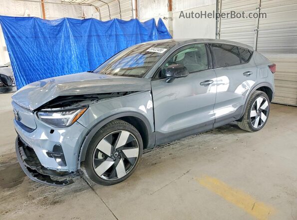 YV4ED3GM2P2028401 2023 VOLVO C40 Серебряный Передняя левая четверть