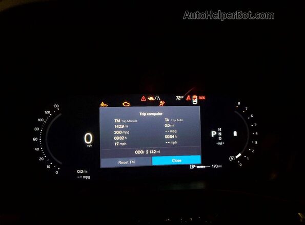 YV4M12RC9T1365327 2026 VOLVO XC60 White Вид щитка приладів