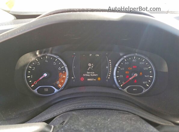 ZACCJAAT8GPC94101 2016 JEEP RENEGADE Желтый Вид щитка приборов