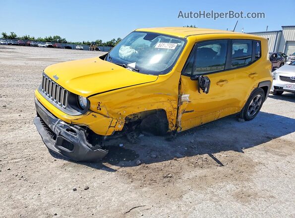 ZACCJAAT8GPC94101 2016 JEEP RENEGADE Желтый Передняя левая четверть