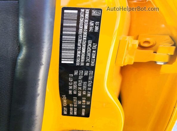 ZACCJAAT8GPC94101 2016 JEEP RENEGADE Желтый Вид наклейки с VIN-кодом