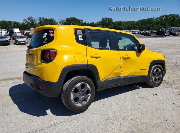 ZACCJAAT8GPC94101 2016 JEEP RENEGADE Желтый Задняя правая четверть