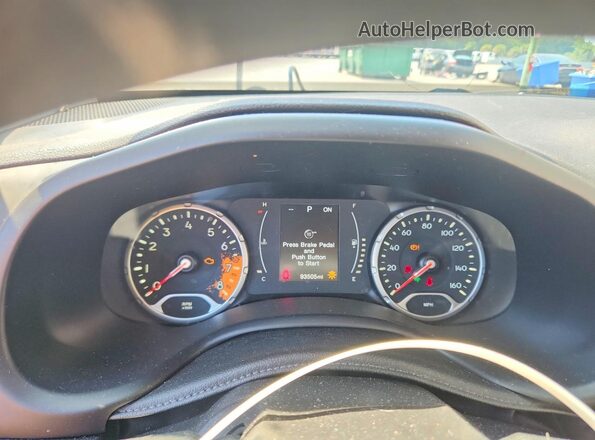 ZACCJAAT8GPD26996 2016 JEEP RENEGADE Оранжевый Вид щитка приборов