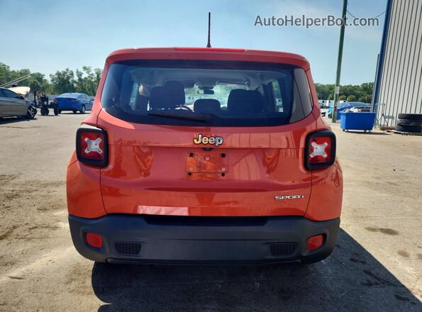 ZACCJAAT8GPD26996 2016 JEEP RENEGADE Оранжевый Вид сзади