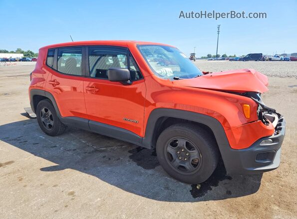 ZACCJAAT8GPD26996 2016 JEEP RENEGADE Оранжевый Передняя правая четверть