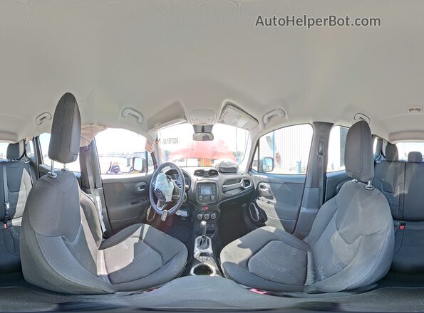 ZACCJAAT8GPD26996 2016 JEEP RENEGADE Оранжевый Панорамный вид салона 360°