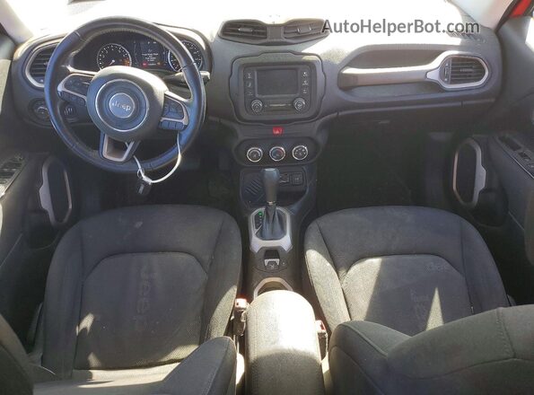 ZACCJABB2HPF69307 2017 JEEP RENEGADE Red Vista del salpicadero