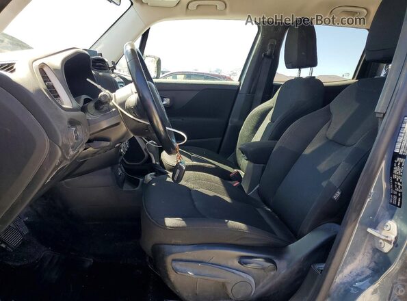 ZACCJABB8HPF97533 2017 JEEP RENEGADE Gray წინა სალონის ხედი