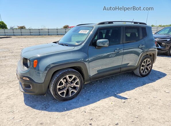 ZACCJABB9HPF10514 2017 JEEP RENEGADE Blue Առջևի ձախ երեք քառորդ տեսարան
