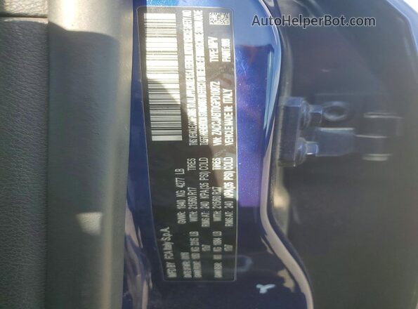 ZACCJABT0GPD10872 2016 JEEP RENEGADE Blue Vista interior de 360 grados