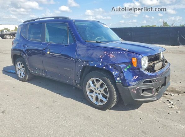 ZACCJABT0GPD10872 2016 JEEP RENEGADE Blue Delantero derecho