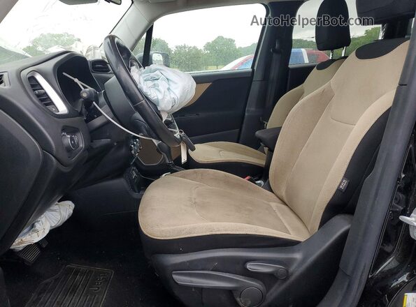 ZACCJABT4GPC54984 2016 JEEP RENEGADE Black წინა სალონის ხედი
