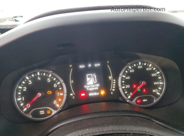 ZACCJABT4GPC54984 2016 JEEP RENEGADE Black ხელსაწყოთა პანელის ხედი