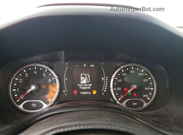 ZACCJABT5GPC53441 2016 JEEP RENEGADE Серебряный Вид щитка приборов