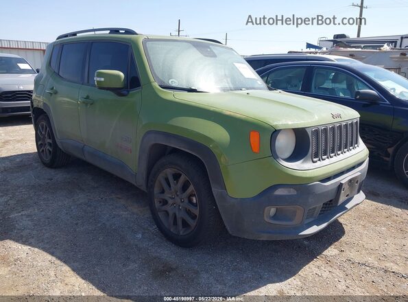 ZACCJABT6GPC63296 2016 JEEP RENEGADE Green Przód prawy