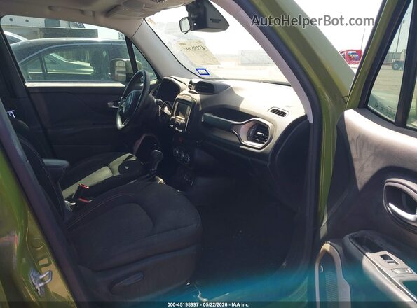 ZACCJABT6GPC63296 2016 JEEP RENEGADE Green Widok wnętrza z przodu