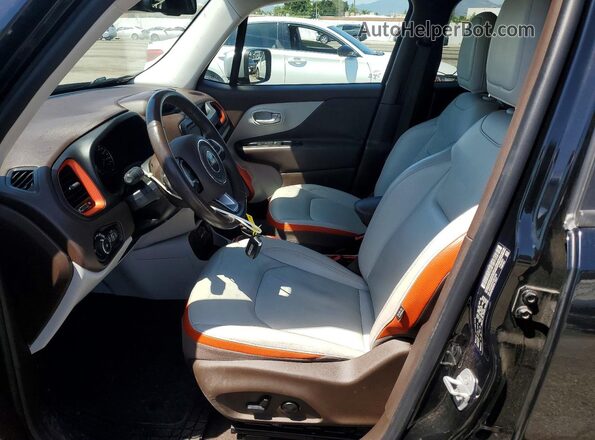 ZACCJADT3GPE10185 2016 JEEP RENEGADE Black Вид салону спереду