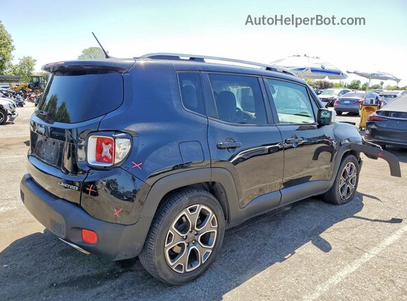 ZACCJADT3GPE10185 2016 JEEP RENEGADE Black Задня права чверть
