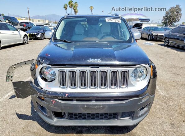 ZACCJADT3GPE10185 2016 JEEP RENEGADE Black Вид спереду
